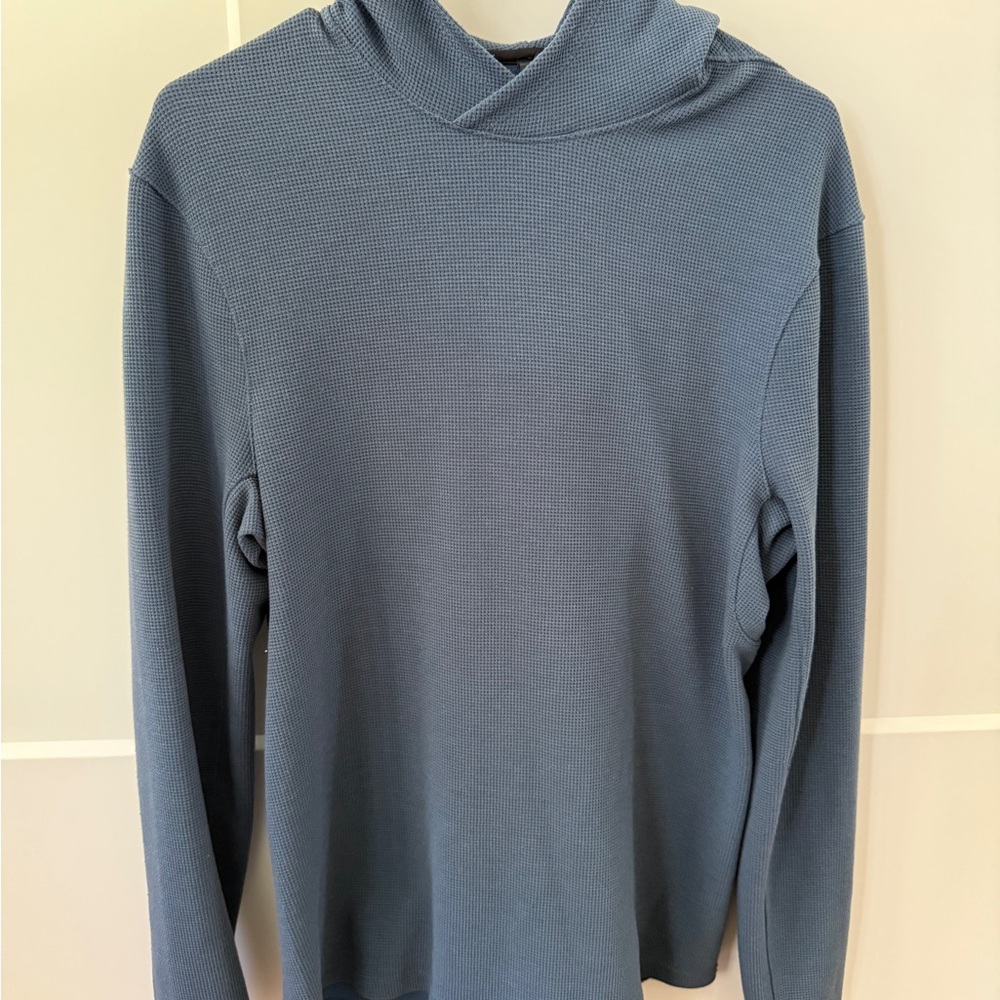 lululemon athletica Men's Hooded Waffle Knit Long Sleeve - Dusty Blue